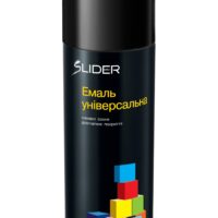 Емаль універсальна 9005 чорний глянець 400мл Slider color