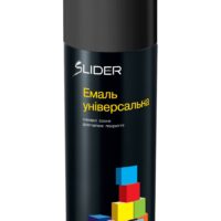 Емаль універсальна 9005 чорна матова 400мл Slider color
