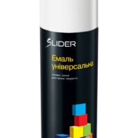 Емаль універсальна 9010 білий глянець 400мл Slider color