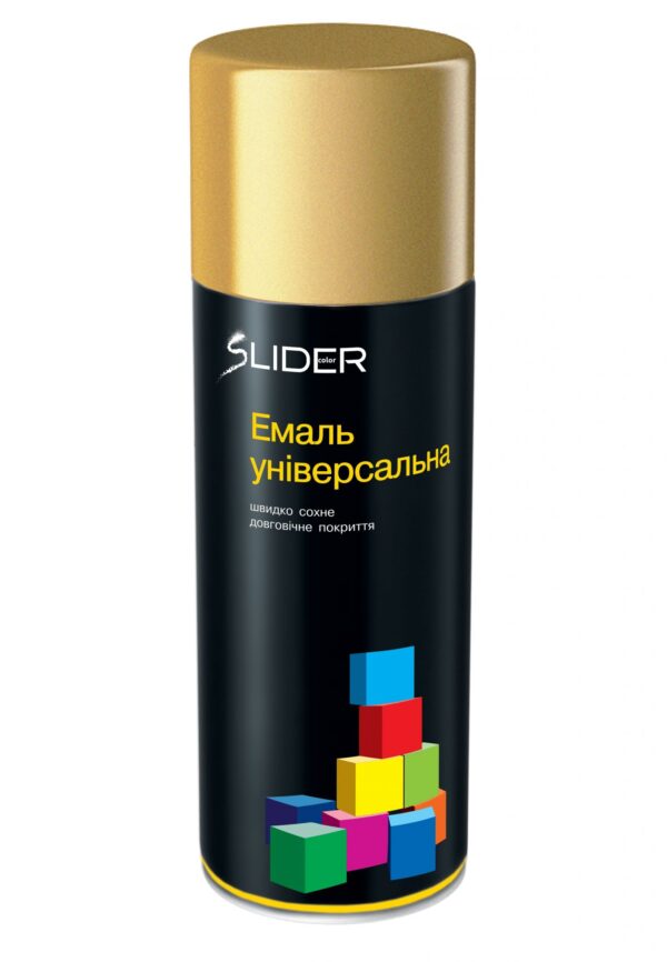 Емаль універсальна золото 400мл Slider color