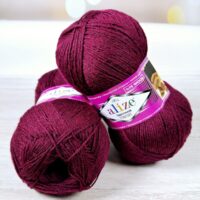 Алізе Супервош Комфорт Сокс 100 (Alize Superwash Comfort Socks) 100г/420м 578 вишневий