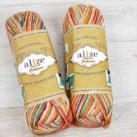 Алізе Супервош Комфорт Артисан 100 (Alize Superwash Comfort Artisan) 100г/420м 9012 рудо-зелений