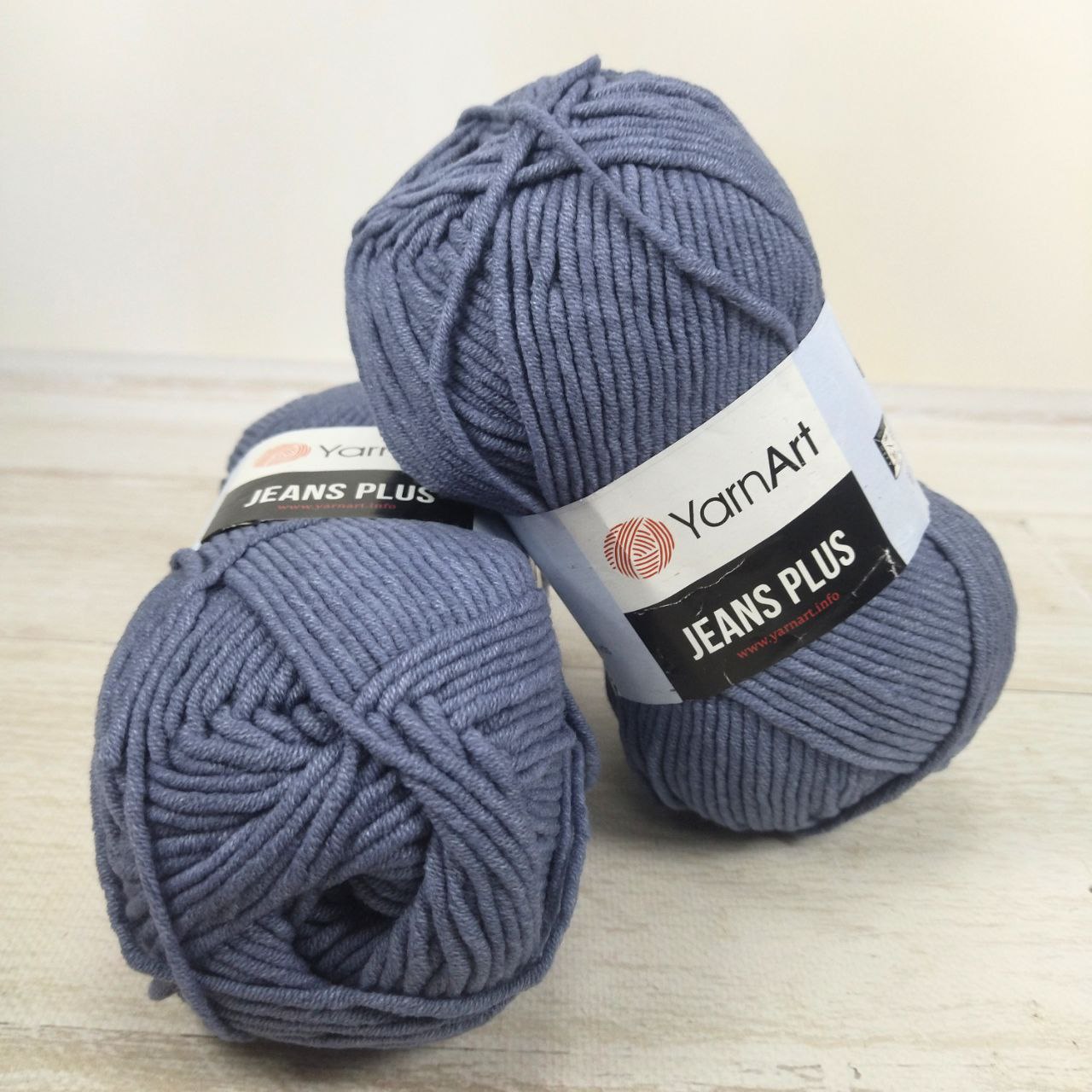 ЯрнАрт Джинс Плюс (YarnArt Jeans Plus) 100г/160м 68 сірий