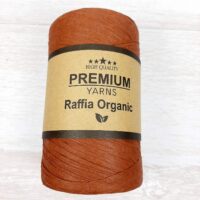 Преміум Ярнс Рафія (Premium Yarns Raffia Organic) 150г/230м 016 коричневый