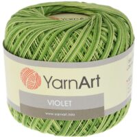 ЯрнАрт Віолет Меланж (YarnArt Violet Melange) 50г/282м 0188 салатово-зелений