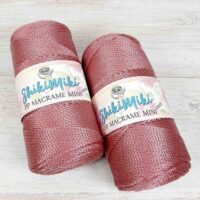 Шнур ПП Макраме міні Шикімікі (РР Macrame Mini Shikimiki) 2мм 323 чайна троянда