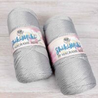 Шнур ПП Макраме міні Шикімікі (РР Macrame Mini Shikimiki) 2мм 333 світло-сірий