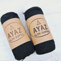 Шнур Аяз Супра Слім (Ayaz Supra Slim) 200г/200м 1217 чорний