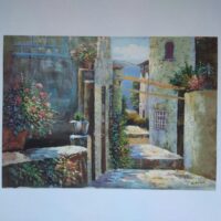 Арт постер репродукція "С.Flink Вулиця старого міста" 50*70см