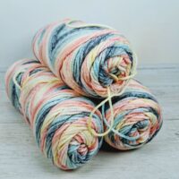 Сток акрил меланж 100г/190м рожево-блакитний