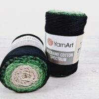 Ярнарт Макраме Котон Спектрум (YarnArt Macrame Сotton Spectrum) 250г/225м 1315 чорний