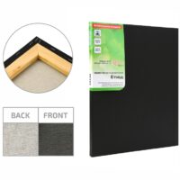 Полотно на підрамнику 20*30см м. зерно ROSA Gallery чорний