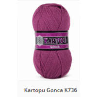 Картопу Гонка (Kartopu Gonca) 100г/300м 736 ліловий