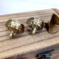 Ніжка С-007-2 стара латунь 22*22мм пластик