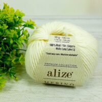 Алізе Меріно роял (Alize Merino Royal) 50г/100м 062 молочний