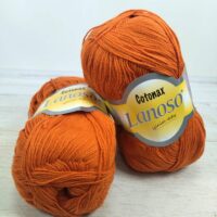 Ланосо Котонекс (Lanoso Cotonax) 100г/850м 906 оранжевий