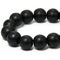 Бусины Стекло Жемчуг Матовые Круглые 10мм Черный