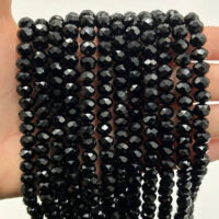 Намистини Рондель 6*4мм 85шт Чорний БХ377