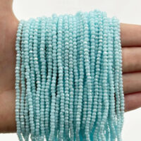 Намистини Рондель 2,5*3мм 170шт Блакитний свiтлий БХ278