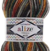 Алізе Суперлана Максі Мульті Колор (Alize Superlana Maxi Multicolor) 100г/100м 52148 меланж