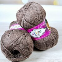 Алізе Супервош Комфорт Сокс 100 (Alize Superwash Comfort Socks) 100г/420м 240 коричневий меланж