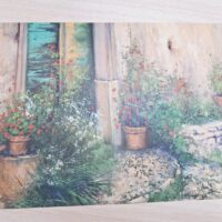 Арт постер репродукція "Вазон з квітами" 35*50см