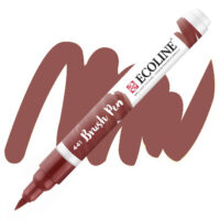 Маркер універсальний акварельний Ecoline Brush Pen №422 червоно-коричнева