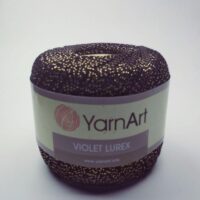 ЯрнАрт Віолет Люрекс (YarnArt Violet Lurex) 50г/270м 2999 чорний з золотим люрексом