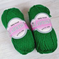 Ланосо Бебі Вул (Lanoso Baby wool) 50г/150м 577 зелений