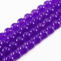 Бусины Стекло Имитация Нефрит Круглые 4мм Синий