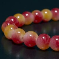 Бусины Стекло окраш двухцветн круглые 6мм Красный