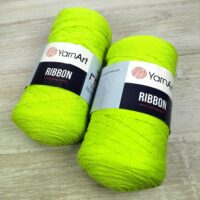 Ярнарт Ріббон (YarnArt Ribbon) 250г/125м 801 жовтий неон