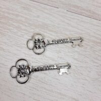 Металлический ключик,античная бронза 60х25мм V-599