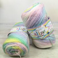 Алізе Шекерім Батік (Alize Sekerim Batik) 100г/320м 2132 жовто-рожевий