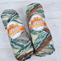 Ланосо Боніто (Lanoso Bonito Ethnic) 100г/260м 1203 меланж коричнево-зелений