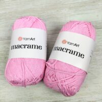 Ярнарт Макраме (YarnArt Macrame) 90г/130м 147 рожевий зефір