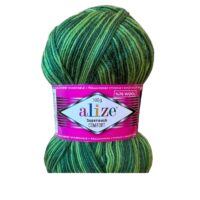 Алізе Супервош Комфорт Сокс 100 (Alize Superwash Comfort Socks) 100г/420м 8034 зелено-салатовий