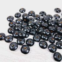 Намистини Дерев'яні Рондель Чорні 14*6мм 50г
