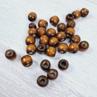 Намистини Дерев'яні Рондель Сиена 12*11мм 50г
