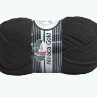 Мадам Трікоте Альпака голд (Madame Tricote Alpaca Gold) 100г/120м 999 чорний