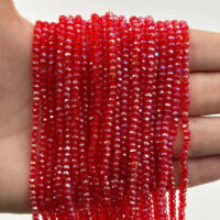 Намистини Рондель 2,5*3мм 170шт Червоний БХ291