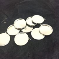 Основа під медальойон метал 8мм 2шт