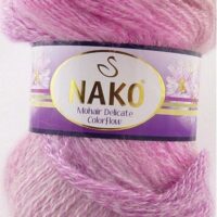 Нако Мохер Делікат КолорФлав (NAKO Mohair Delicate Colorflow) 100г/500м 28081 рожево-бузковий