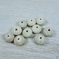 Намистини Дерев'яні Рондель Бежеві 20*13мм 10шт