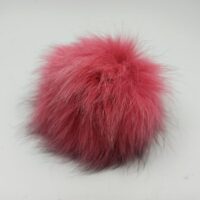 Помпон Песец 12-14см розово-коралловый