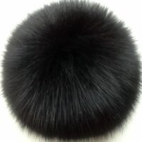 Помпон Кролик 7см черный