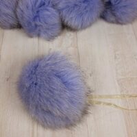 Помпон Песец 12-14см фиолетово-голубой