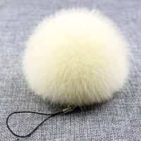 Помпон Кролик 8см молочный