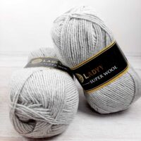 Леді Ярн (Lady Yarnm - Super Wool) 100г/260м 021 світло-сірий