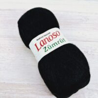 Ланосо Зумрут (Lanoso Zumrut) 100г/550м 1025 чорний